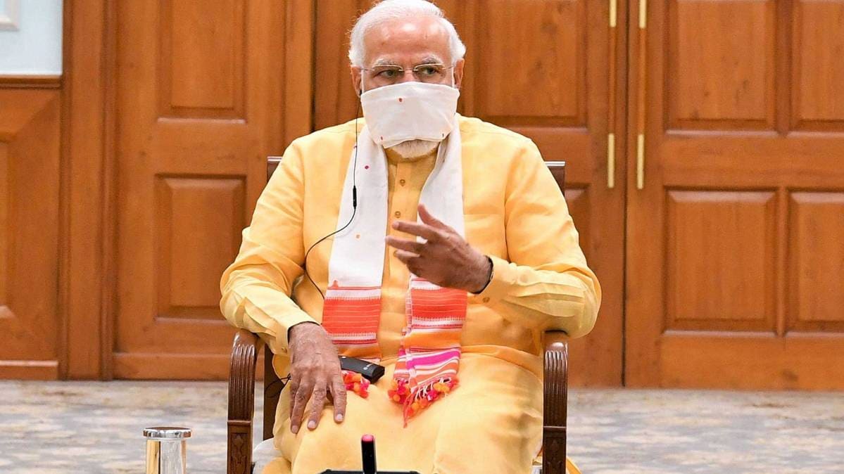 वीडियो कॉन्फ्रेंसिंग के दौरान पीएम मोदी