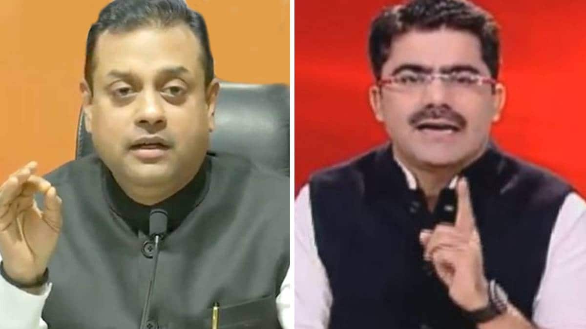 Rohit Sardana questions with Sambit Patra over bus politics in UP