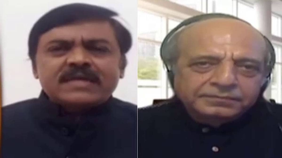 जीवीएल नरसिम्‍हा राव/ दिनेश त्रिवेदी (File- Aaj Tak Dangal Show)