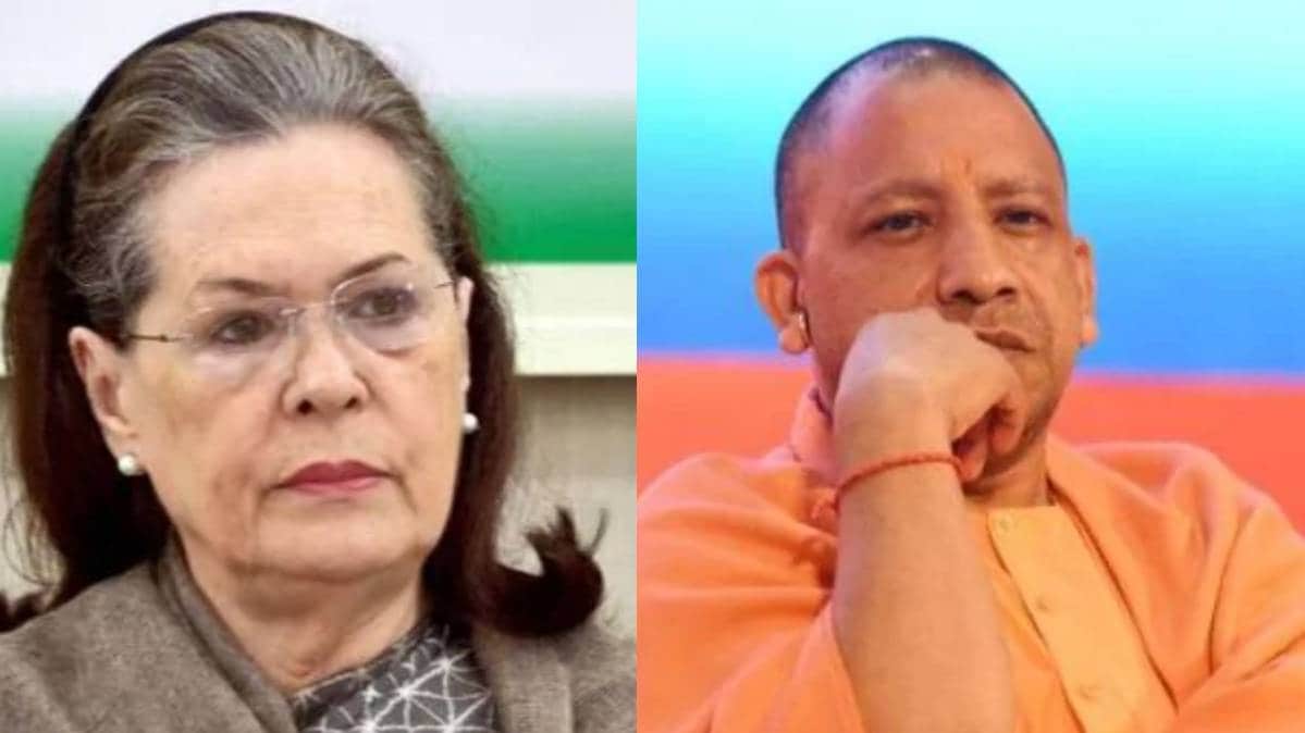 कांग्रेस अध्यक्ष सोनिया गांधी / उत्तर प्रदेश मुख्यमंत्री योगी आदित्यनाथ (फाइल फोटोः PTI)