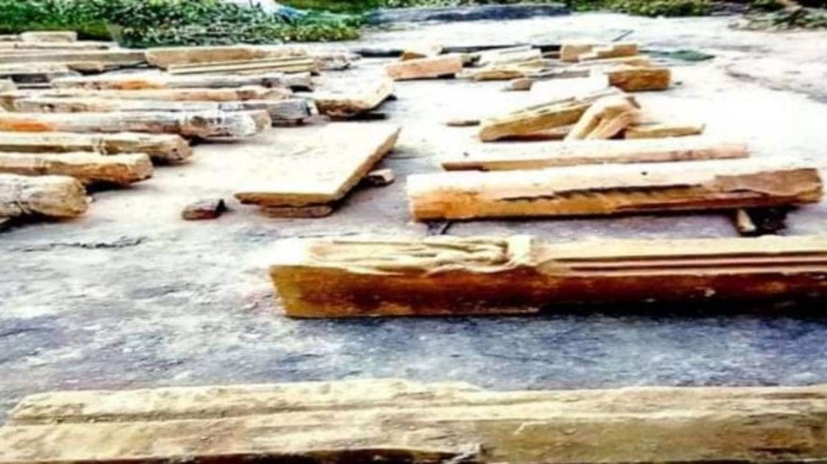 राम जन्मभूमि पर खुदाई में मिलीं शिवलिंग-मूर्तियां  (फाइल- आज तक)