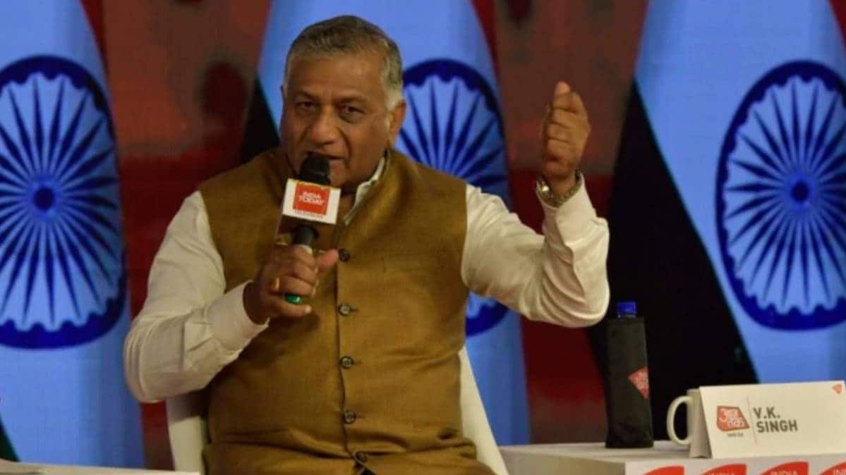 केंद्रीय मंत्री वीके सिंह  eAgenda AajTak, 1 Year Of Modi Govt. 2.0