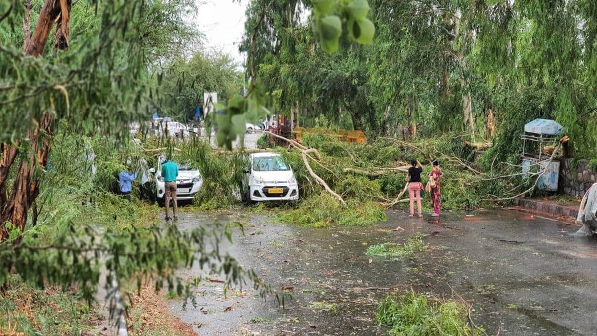 दिल्ली में आंधी ने मचाया तांडव