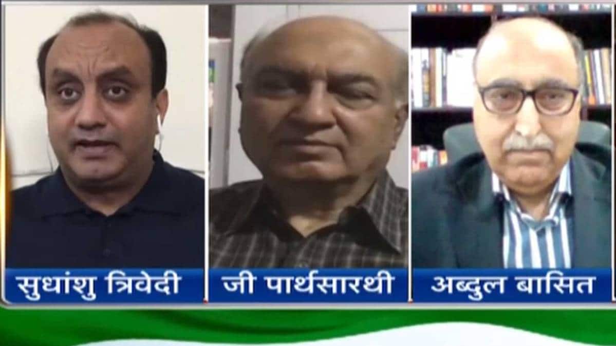 E-Agenda Aaj Tak: Sudhanshu Trivedi and Former Pakistan diplomat Abdul Basit