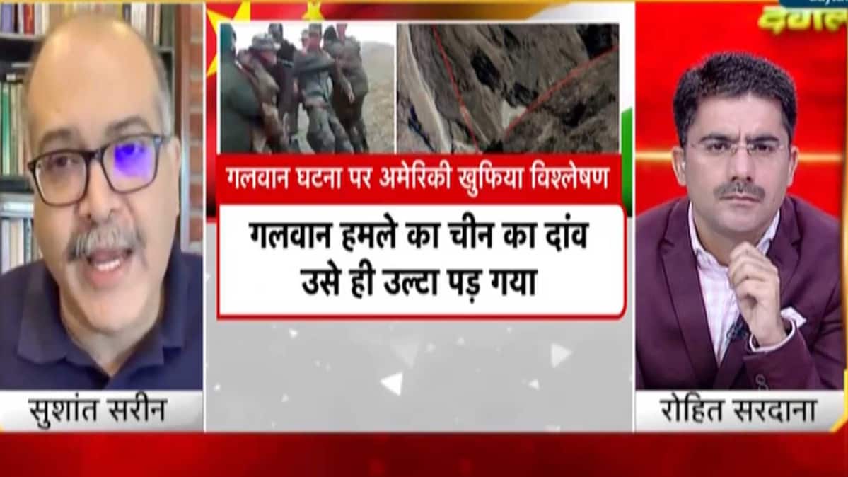 बहस के दौरान रक्षा विशेषज्ञ सुशांत सरीन