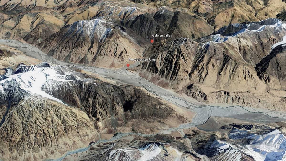 गलवान घाटी की तस्वीर