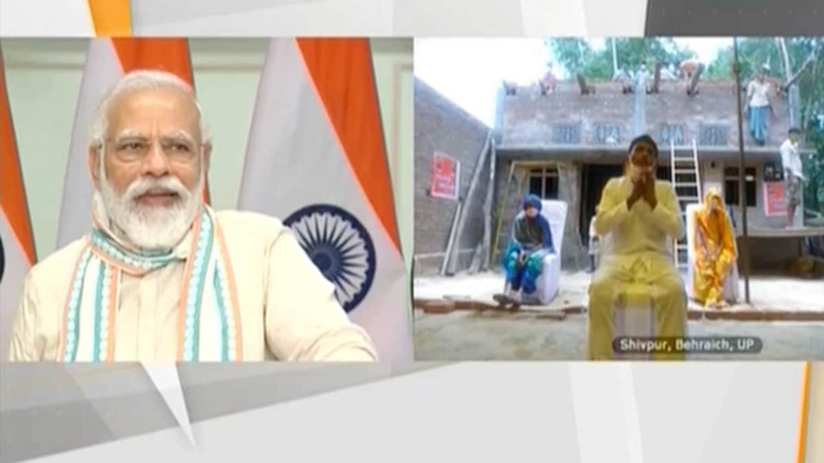 पीएम मोदी और किसान तिलक राम की बातचीत