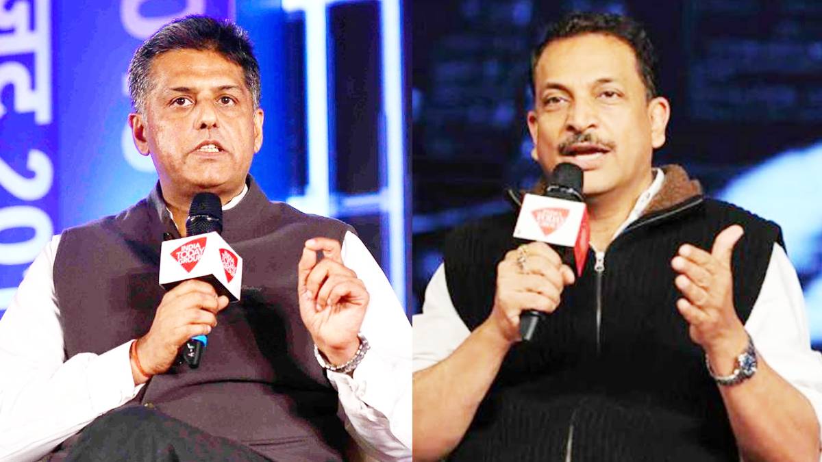 E-Agenda Aaj Tak: BJP MP Rajiv Pratap Rudy and Congress MP Manish Tewari