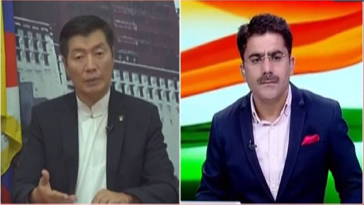 आजतक के मंच पर तिब्बत के पीएम