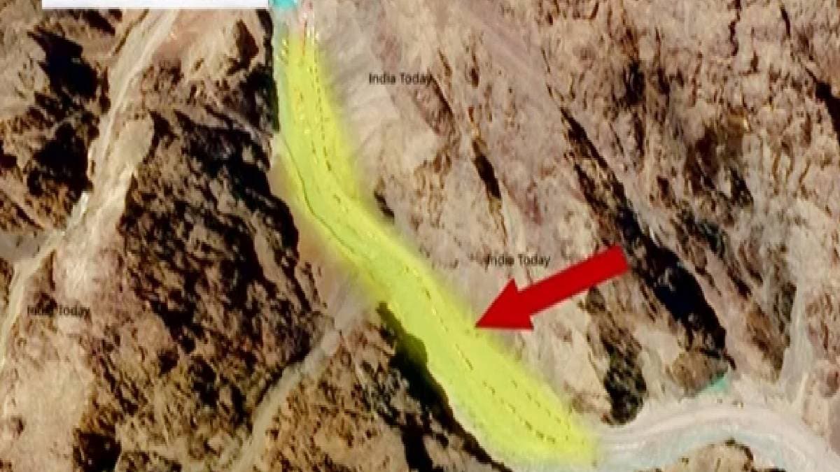 गलवान घाटी की सैटेलाइट तस्वीरें