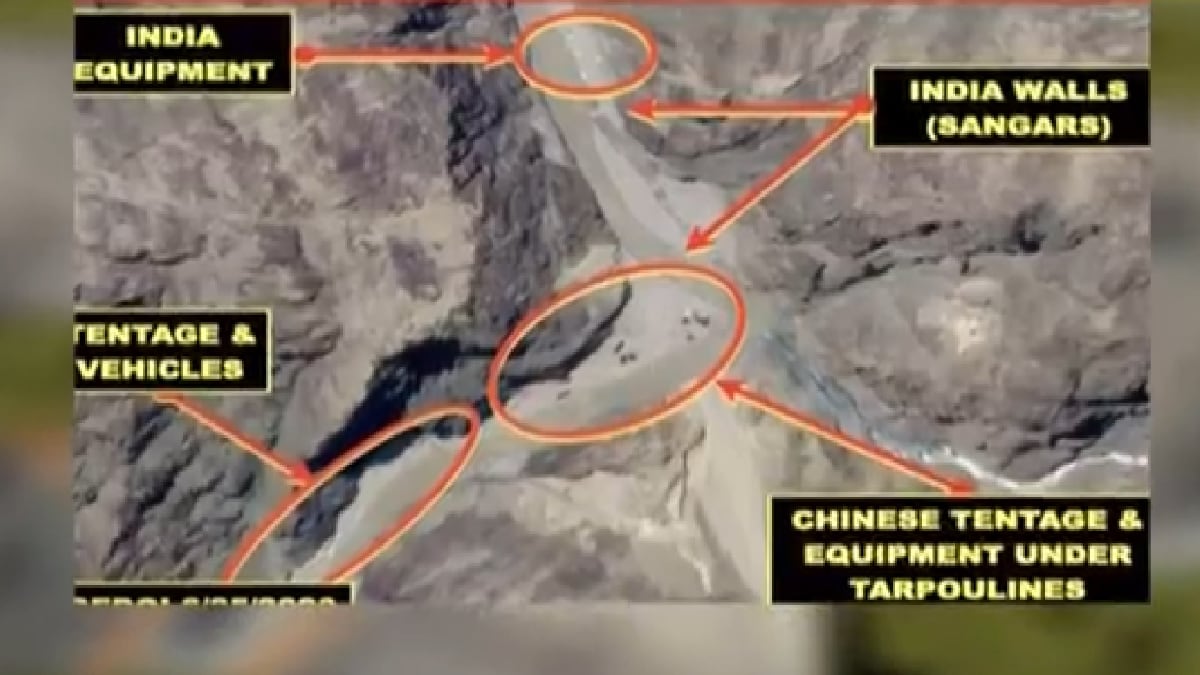 गलवान घाटी की सैटेलाइट तस्वीरें