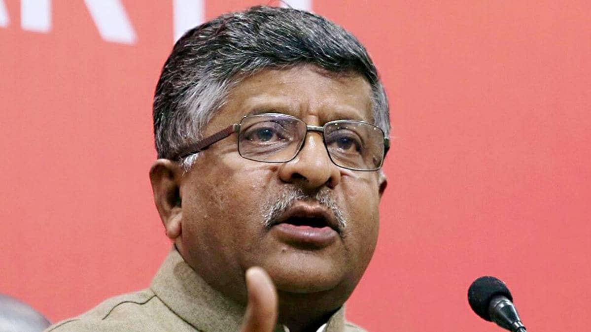 E-Agenda Aaj Tak Ravi Shankar Prasad (File- PTI)