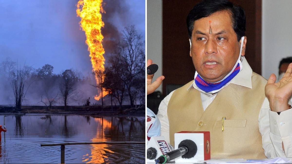 असम गैस कुएं में आग/ असम के मुख्यमंत्री सर्बानंद सोनोवाल (File-PTI)