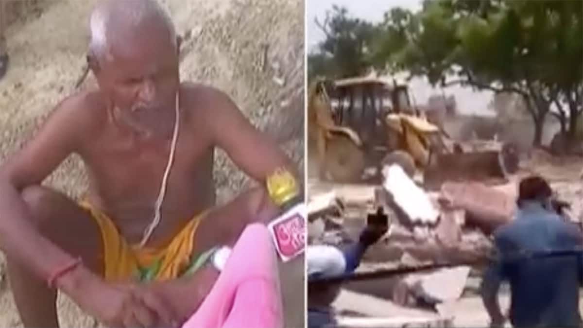 विकास दुबे के प‍िता