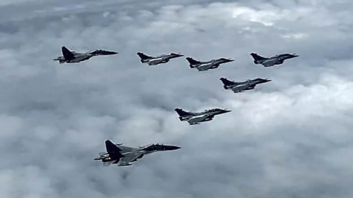 The Rafale fighter five jets landed in Ambala today.