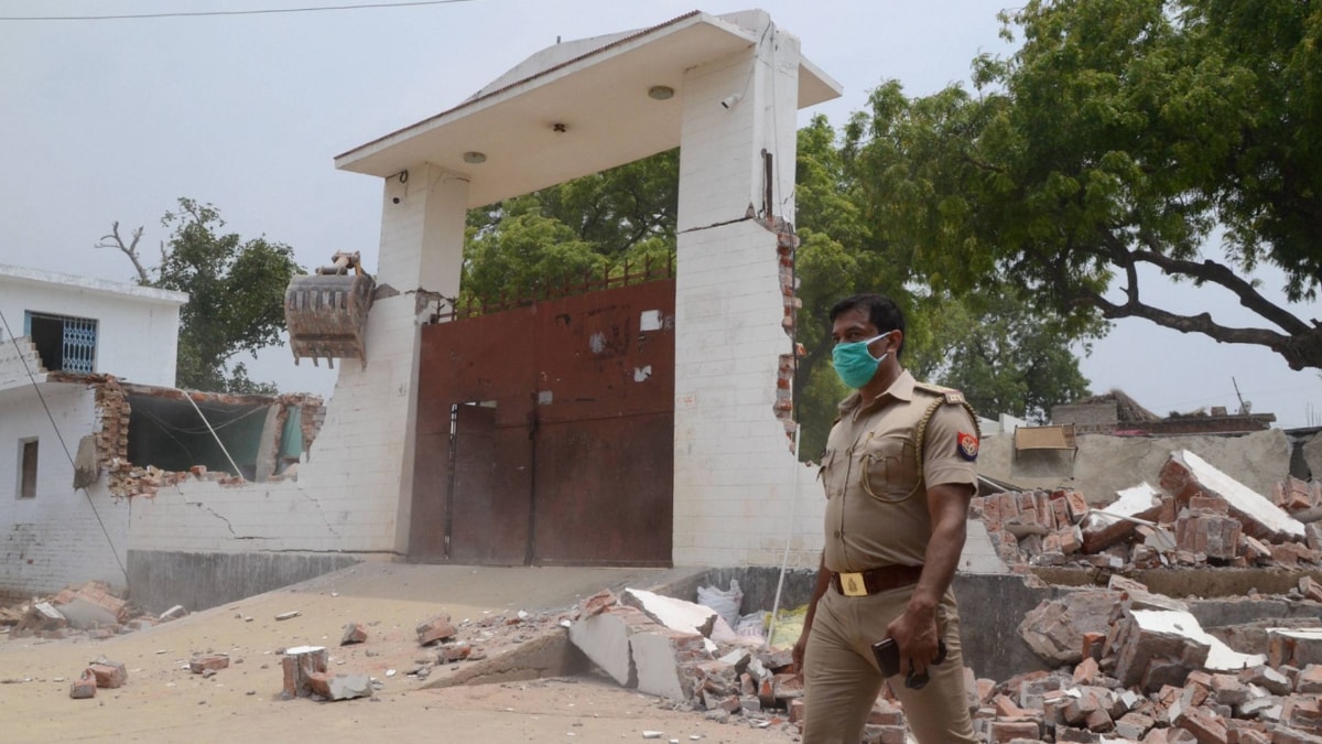 Kanpur Vikas Dubey house demolished (File-PTI)