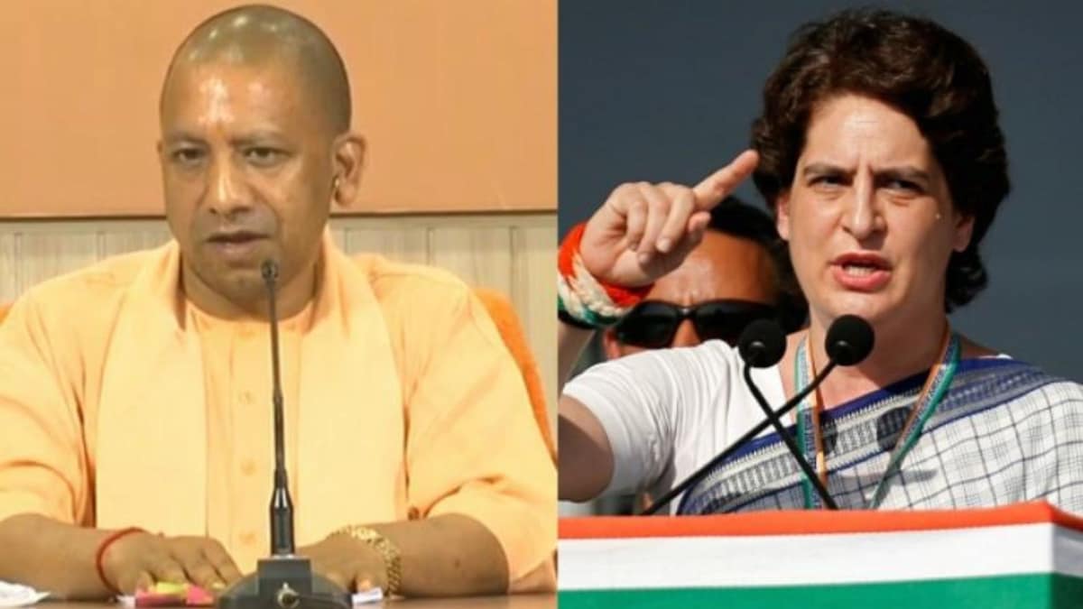 CM Yogi Adityanath and Congress Priyanka Gandhi Vadra (Photo: L- BJP4UP; R- Reuters)