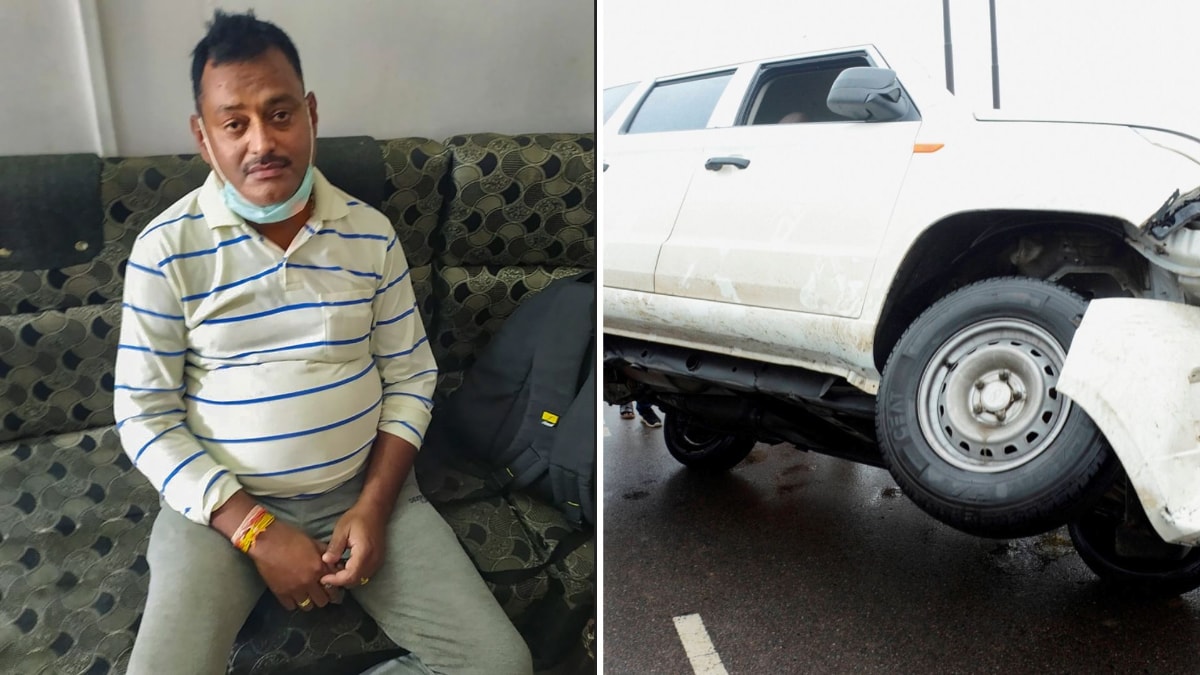 Vikas Dubey/ STF Car accident (File-PTI)