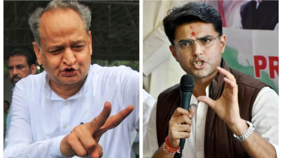 Rajasthan Chief Minister Ashok Gehlot and Sachin Pilot (Photos: PTI)