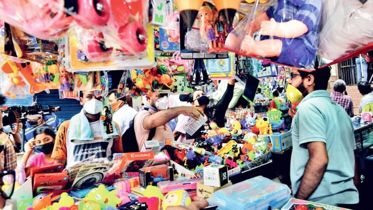 Chinese toys on sale in Chandni Chowk, Delhi (Photo: Chandradeep Kumar)