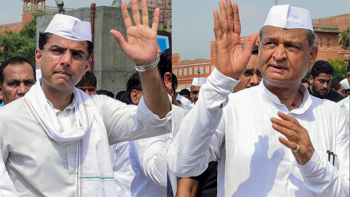 Ashok Gehlot Vs Sachin Pilot (Photo- PTI)