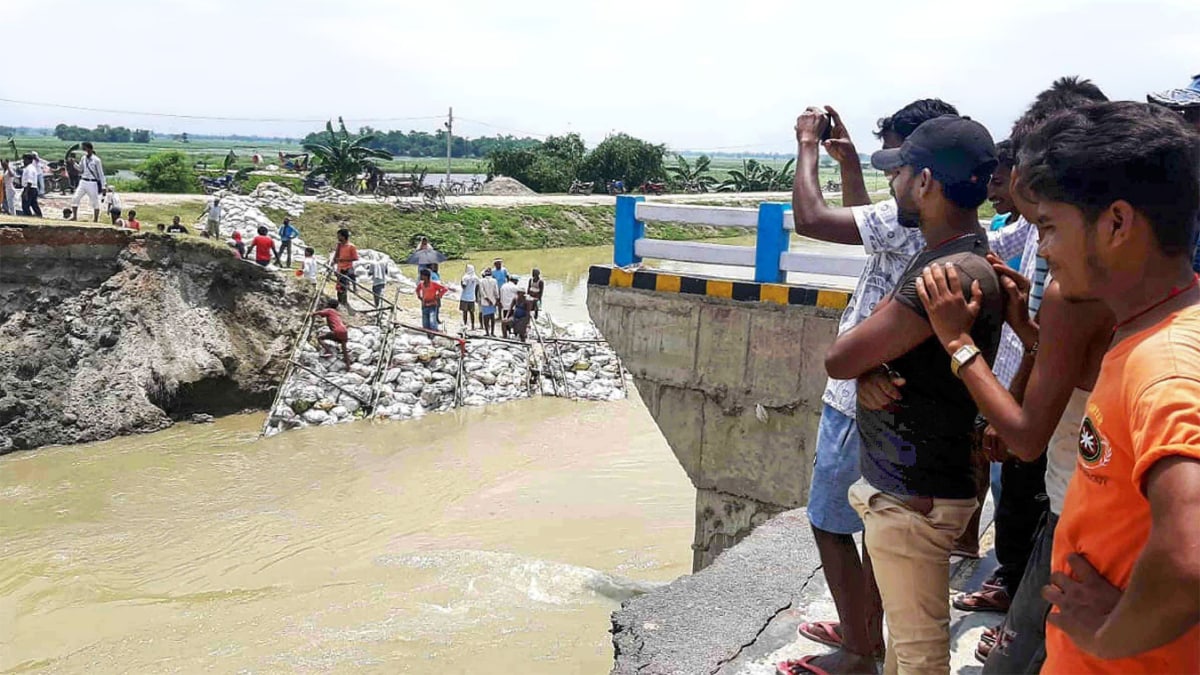 Sattarghat bridge, Bihar (Photo- PTI)