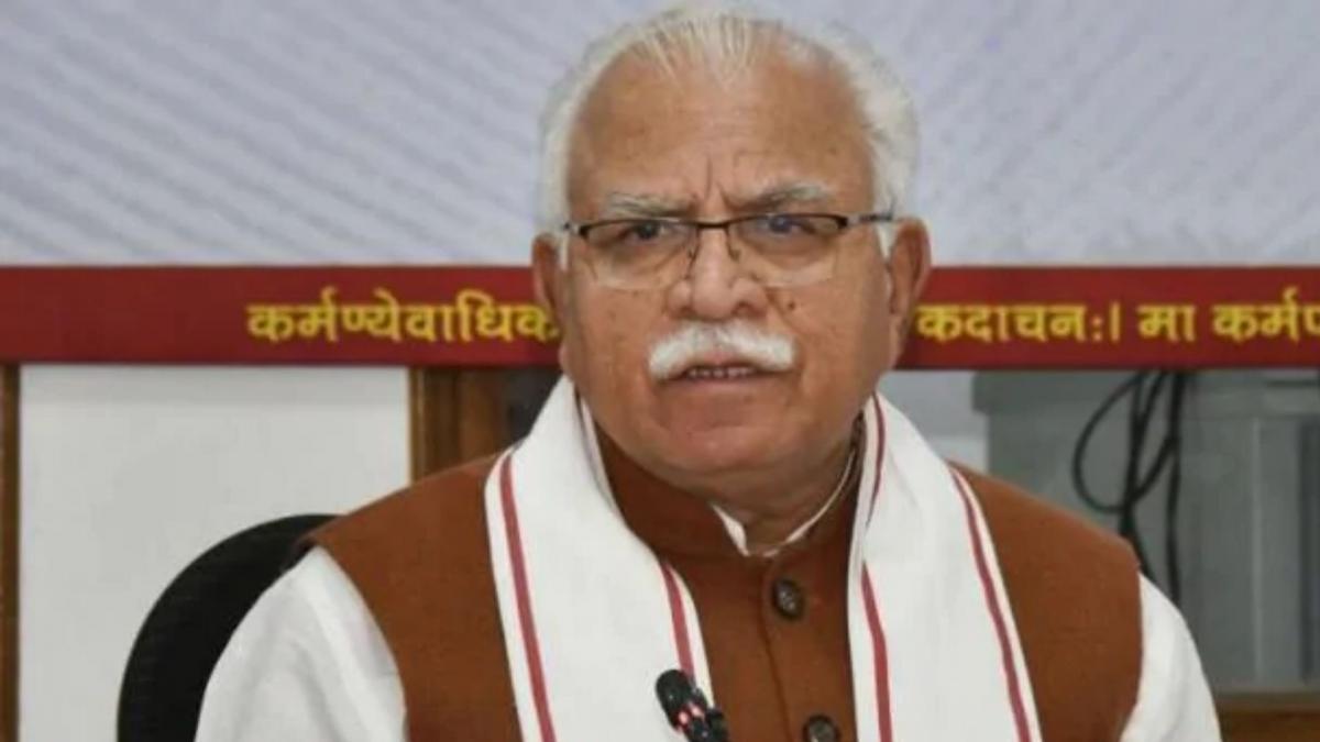 Haryana CM Manohar Lal Khattar 