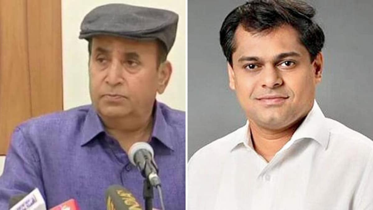 महाराष्ट्र के गृहमंत्री गृह मंत्री अनिल देशमुख/ बीजेपी विधायक अमित साटम  (File- ANI/ BJP Mumbai Twitter)