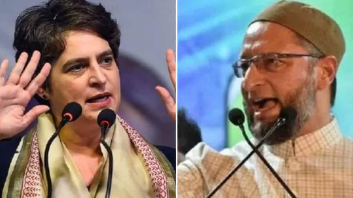 कांग्रेस महासचिव प्रियंका गांधी वाड्रा/ AIMIM प्रमुख असदुद्दीन ओवैसी (फाइल फोटो- पीटीआई- Aaj Tak)