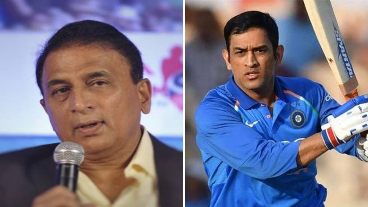 Sunil Gavaskar/ MS Dhoni (File Photo)