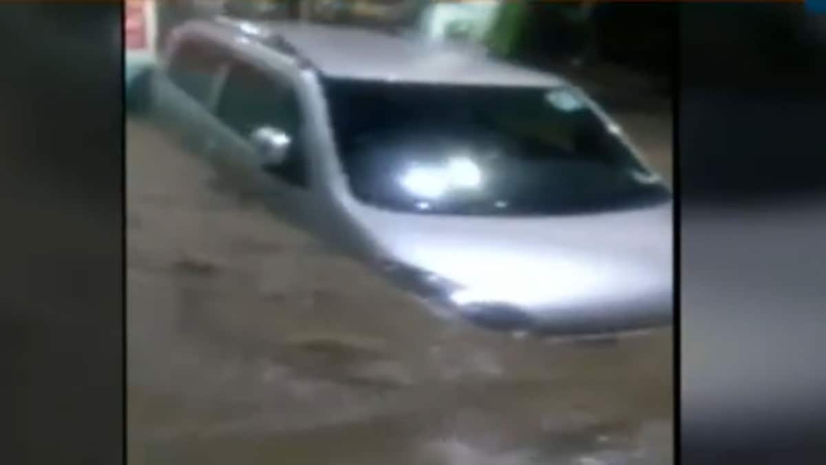 car washed away in rain (File- Video Grab)