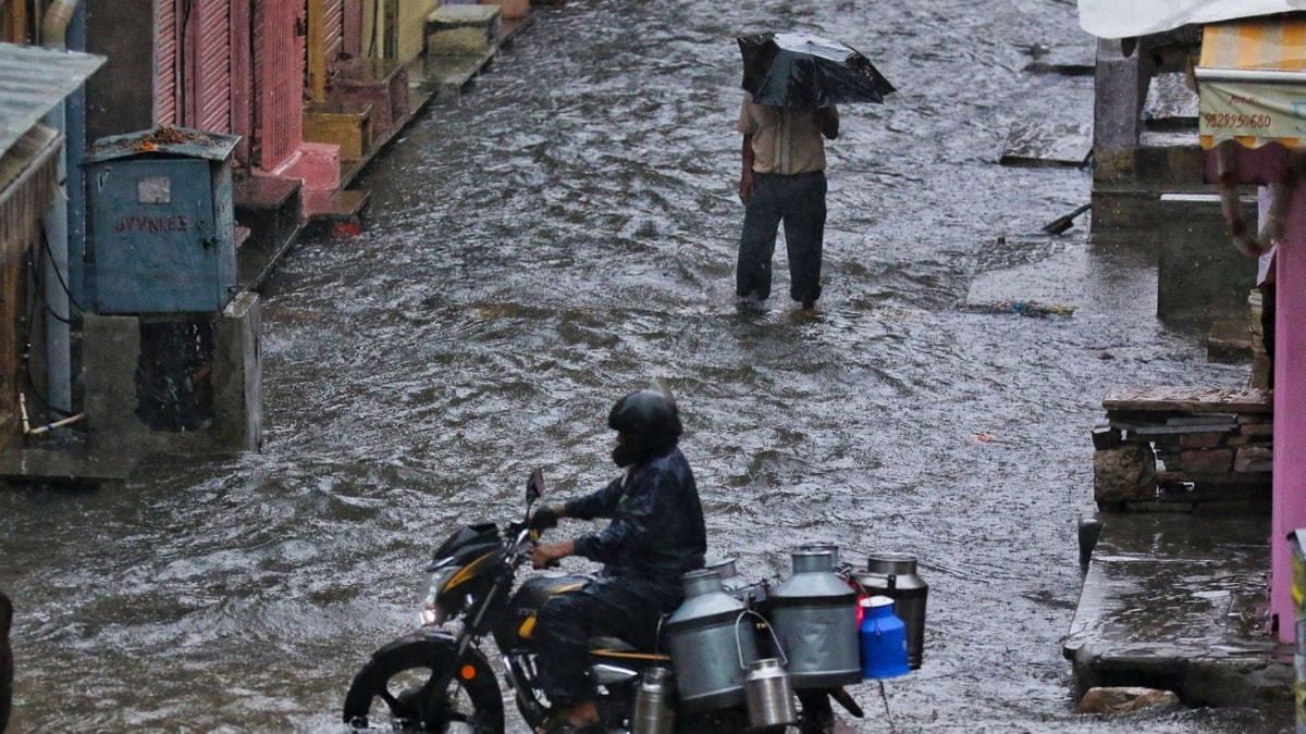 Flooded street in Jaipur (File-PTI)