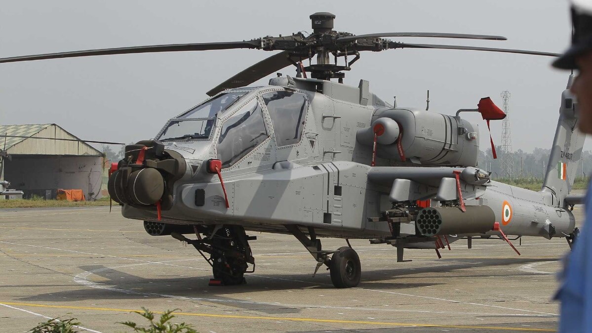 भारतीय वायुसेना का अपाचे हैलीकॉप्टर (फोटो-AP)