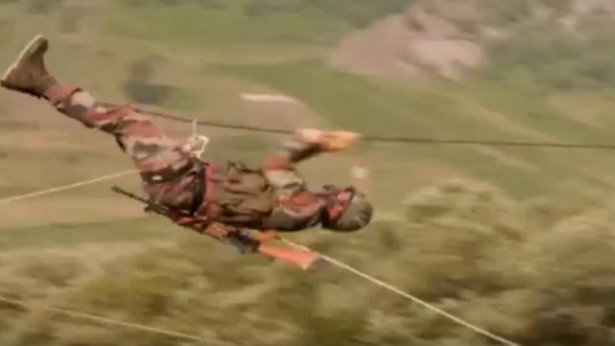 Indian army flying fox