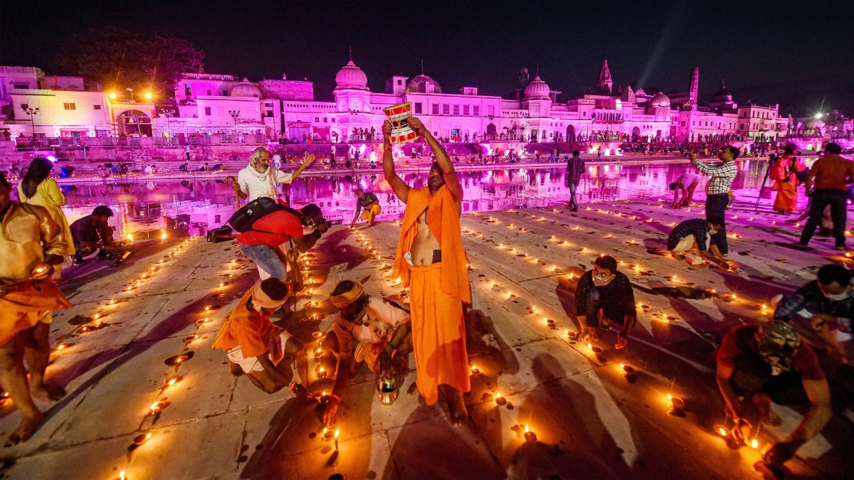 Ayodhya ahead of foundation stone laying ceremony of Ram Temple (Photo- PTI)