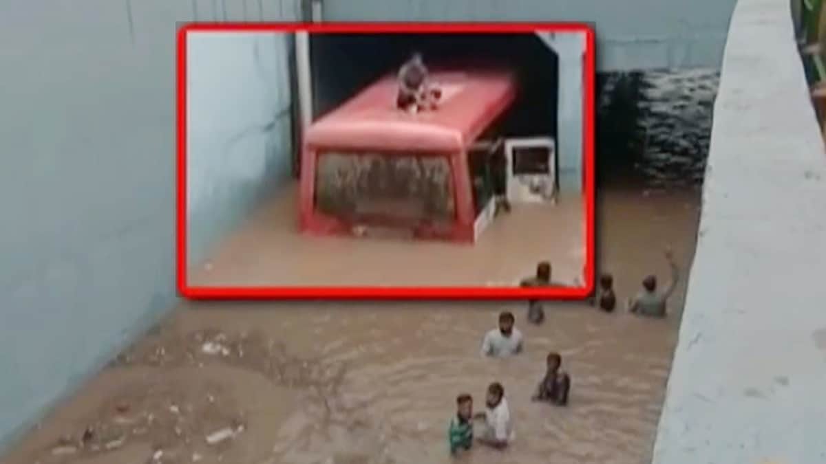Gujarat state transport bus rescued