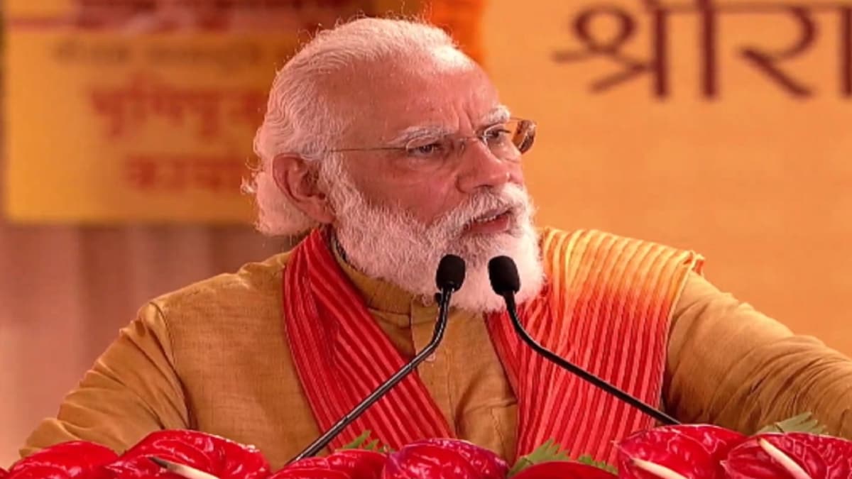 PM Narendra Modi on Wednesday performed the ‘bhoomi pujan’ of a Ram temple in Ayodhya.