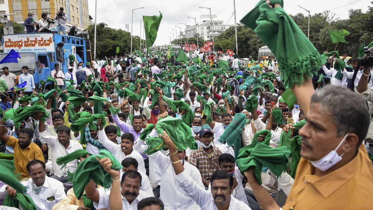 कृषि बिल को लेकर किसनों का विरोध