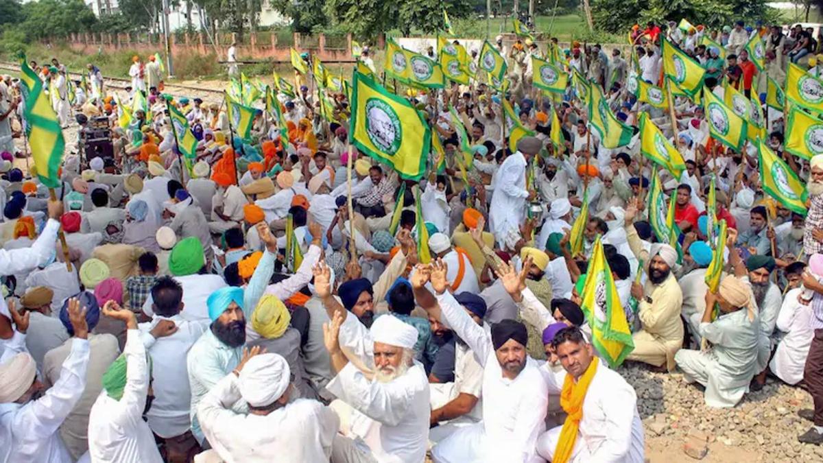 Farmer organisations protest in Patiala (Photo- PTI)