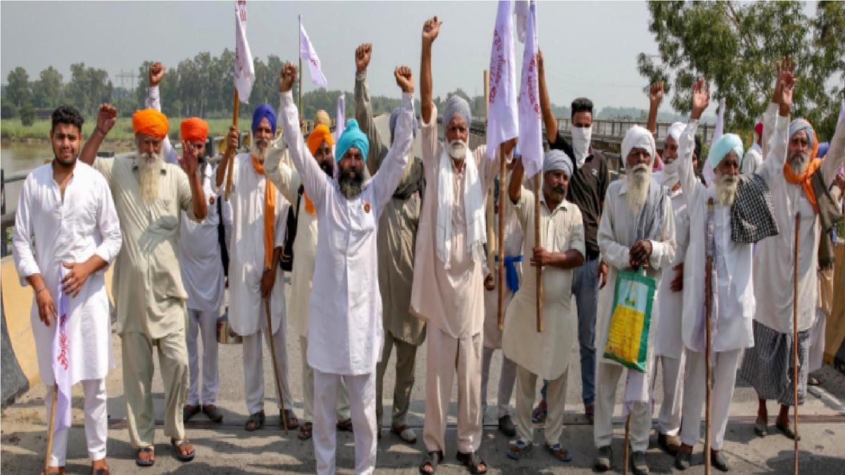 Farmers protest