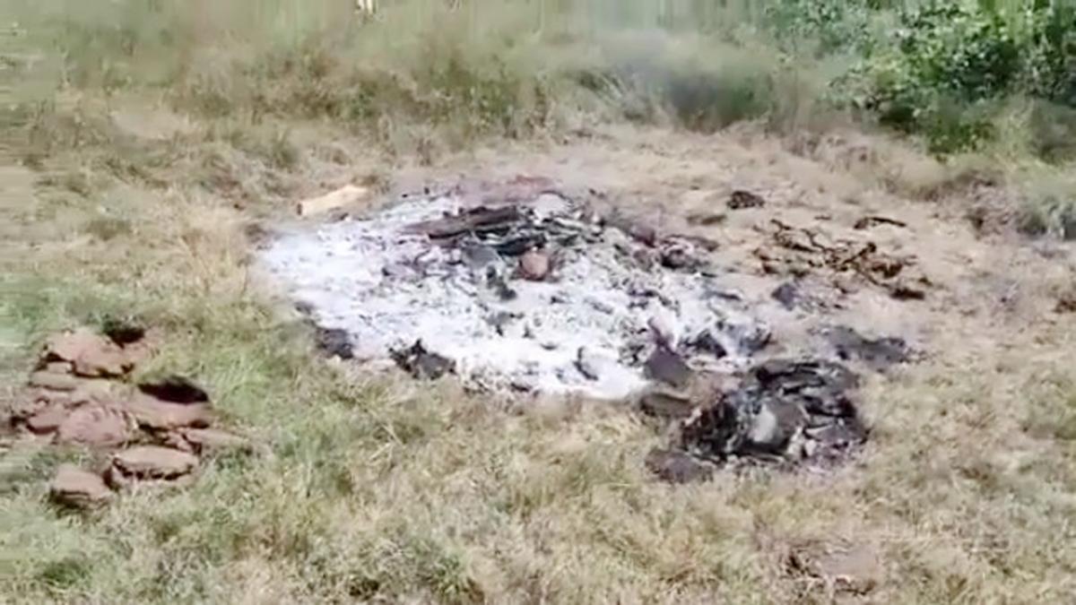 Hathras victim's cremation row