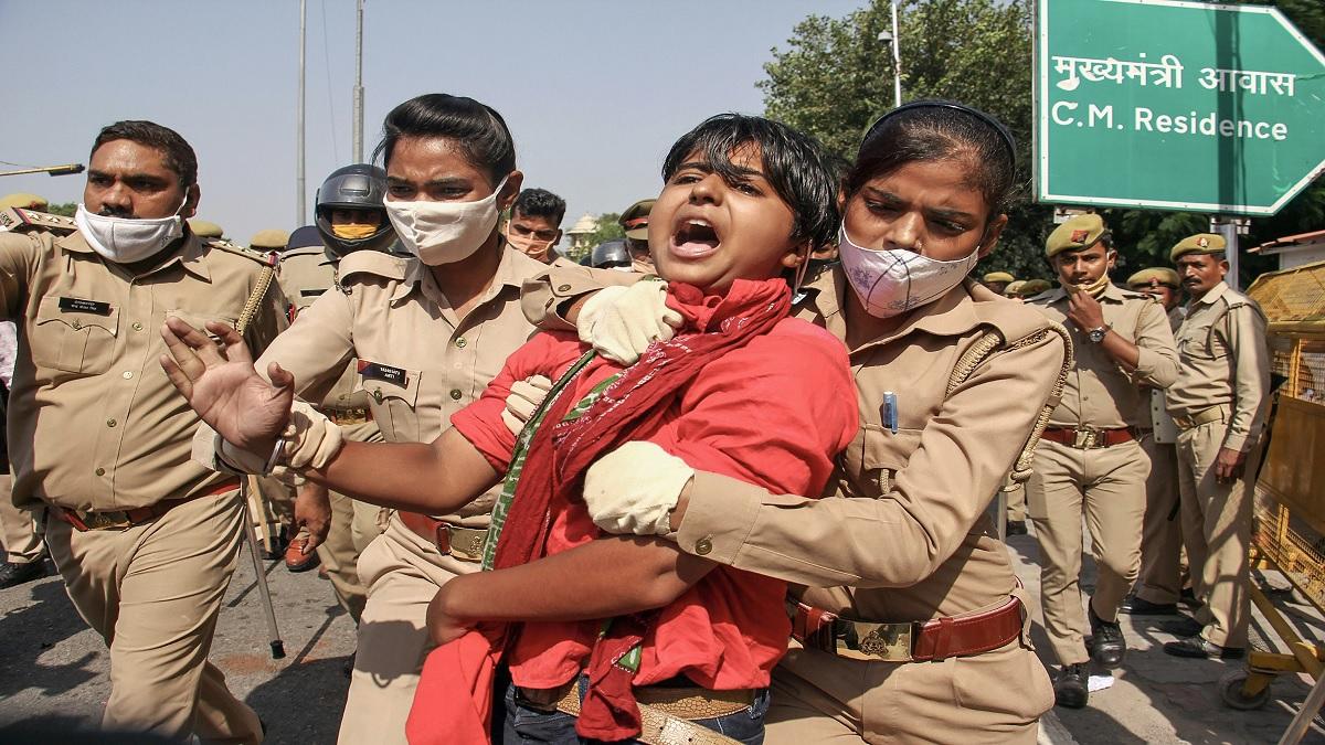 Protest in Lucknow by opposition party (file photo-PTI)