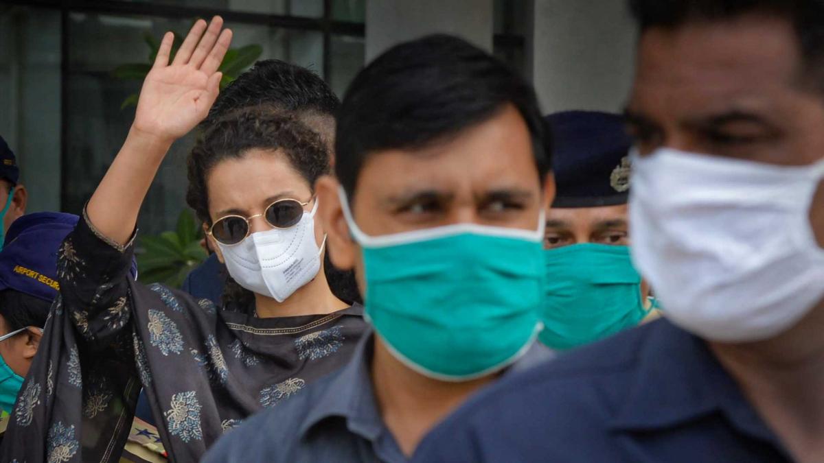 वाई प्लस सुरक्षा घेरे में कंगना का काफिला