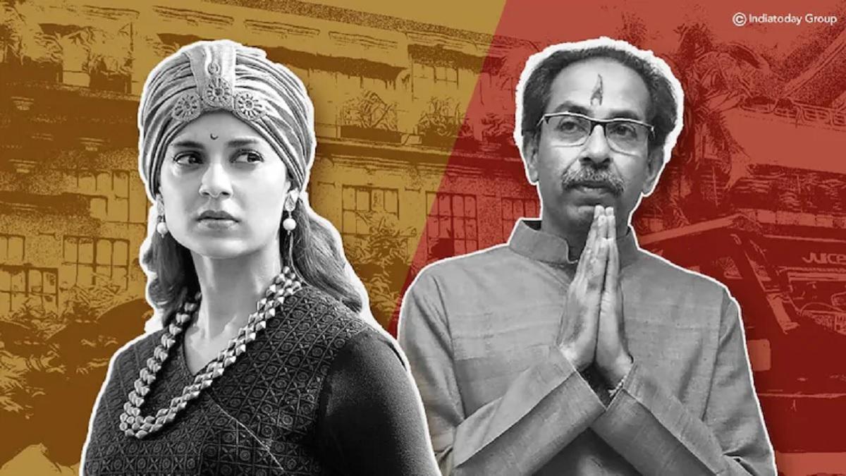 Kangana Vs Maharashtra CM Uddhav (creative image, Indiatoday)