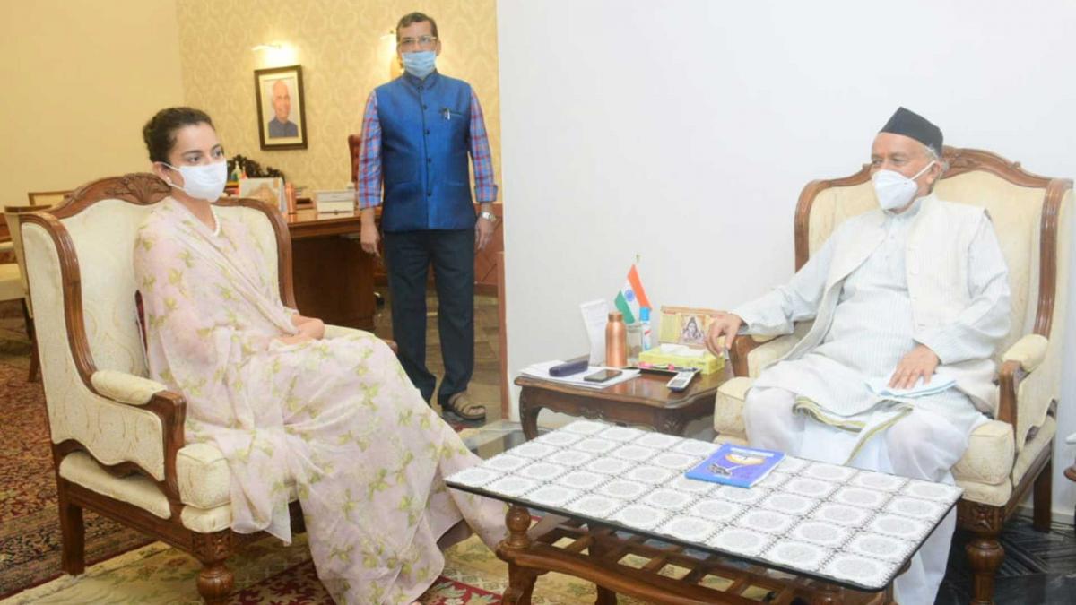 राज्यपाल से मिलीं कंगना रनौत
