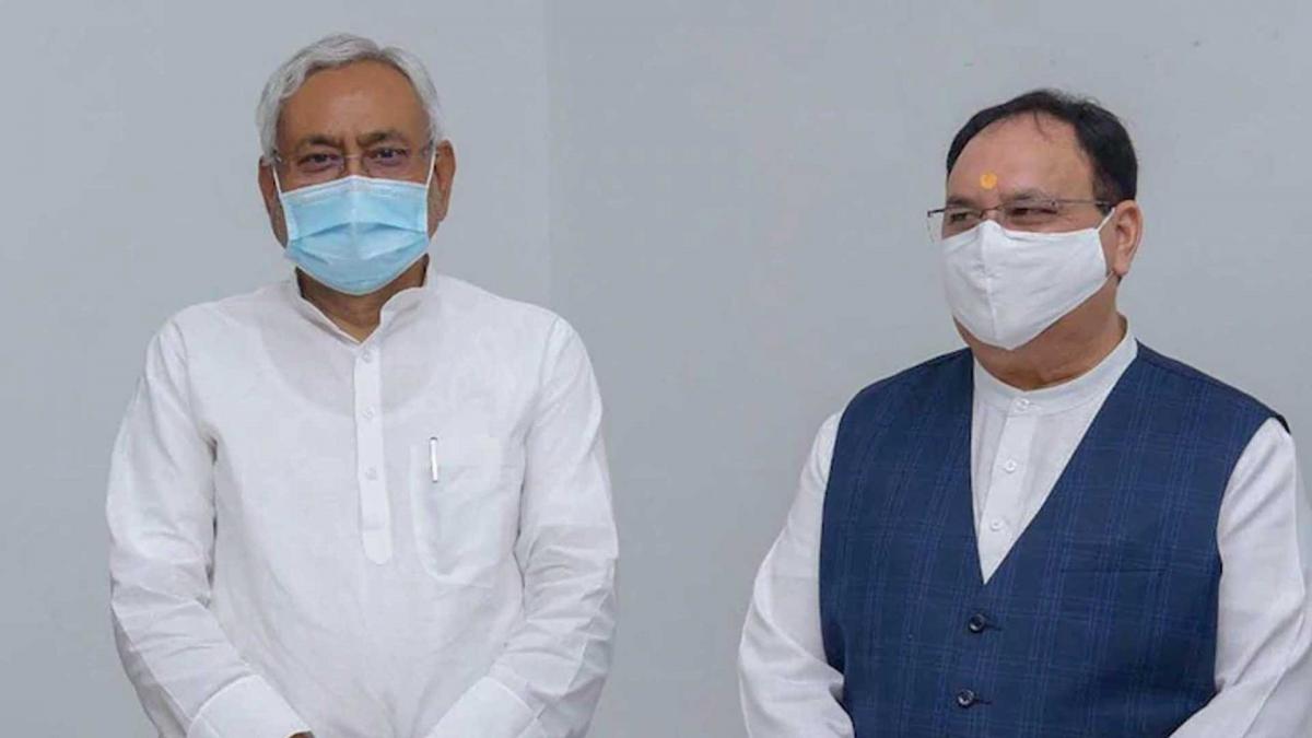 BJP अध्यक्ष जेपी नड्डा और बिहार के मुख्यमंत्री नीतीश कुमार