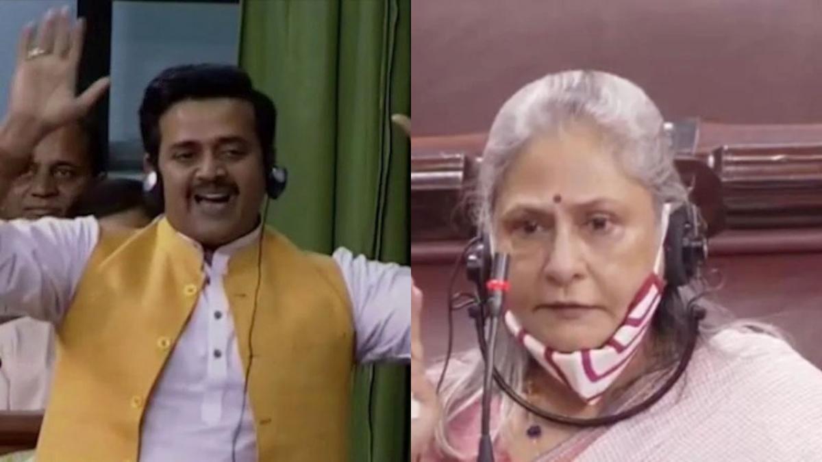 Ravi Kishan and Jaya Bachchan (file photo)