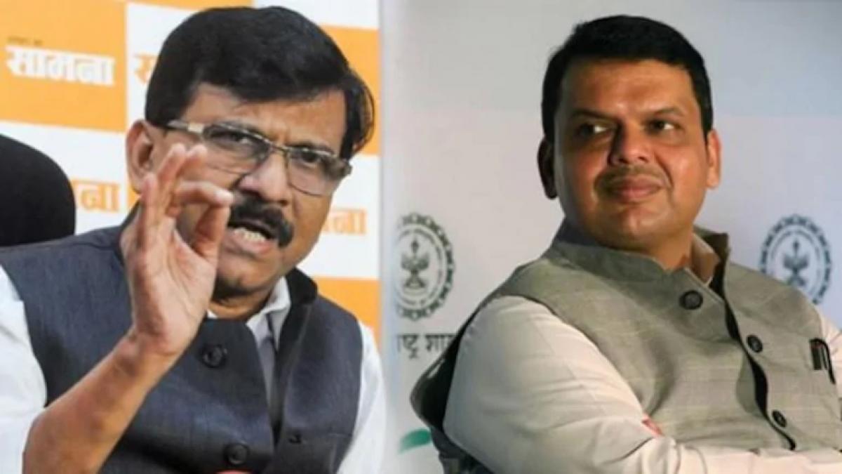 Sanjay Raut with Devendra Fadnavis