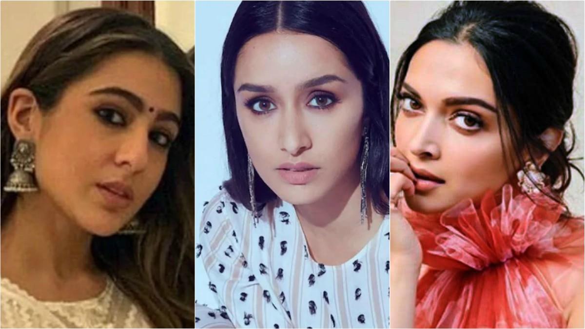 Sara, Shraddha and Deepika Padukone (file photo)