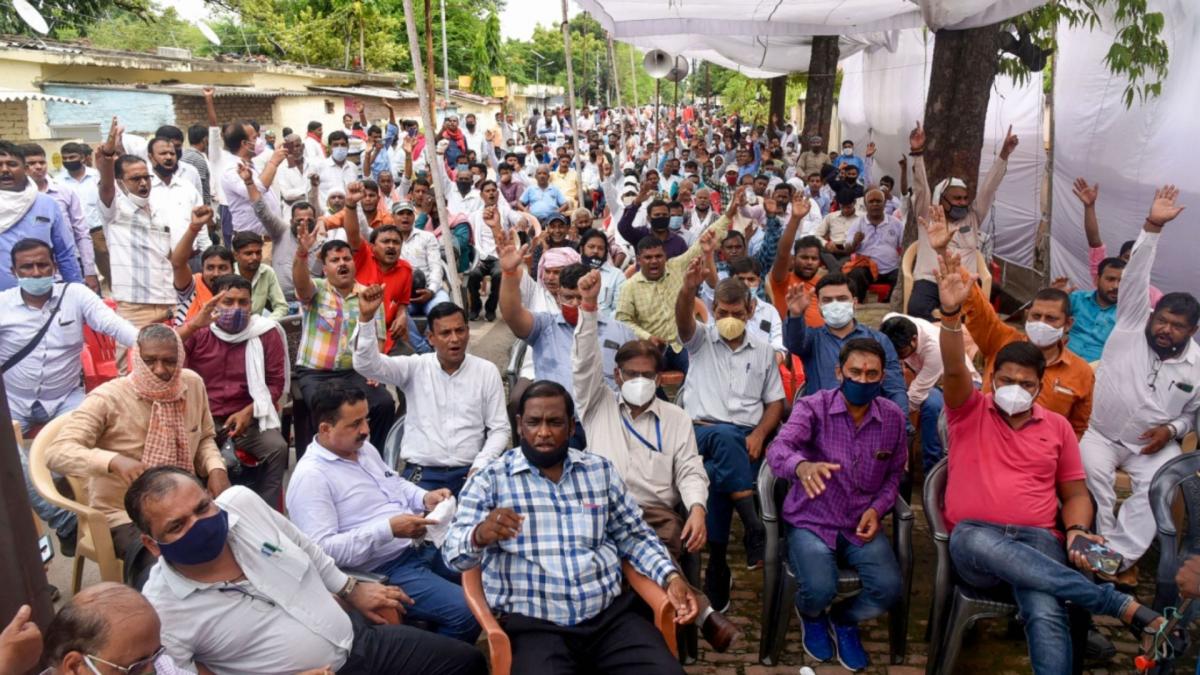 Power employees protest (File-PTI)